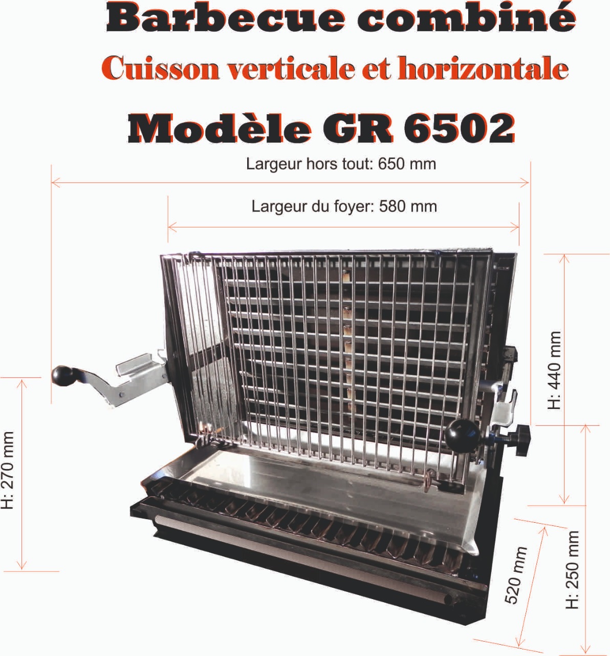 Raymond - Barbecue Charbon Fonte Vertical